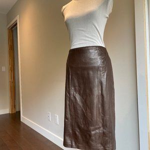 Hi Rise Pencil Skirt Chestnut Danier Leather